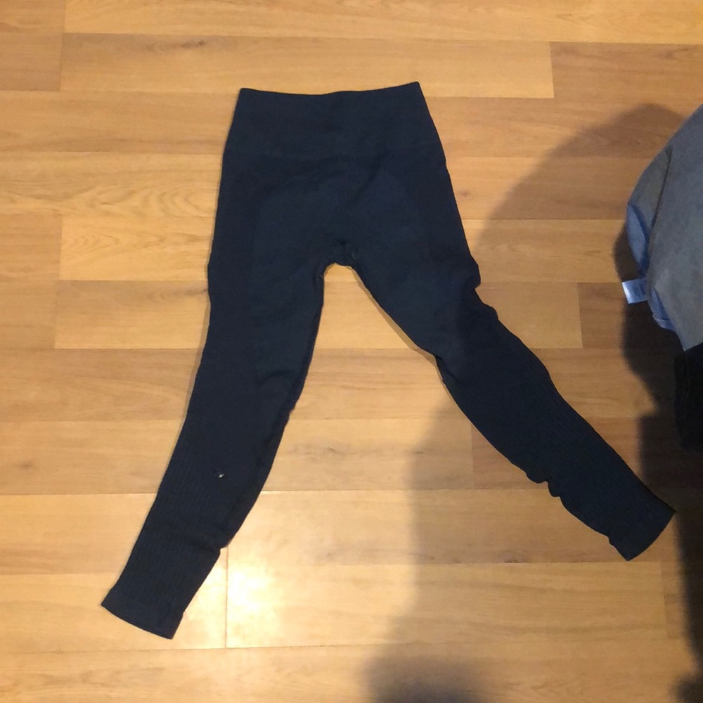 Lulu lemon dark green seamless leggings